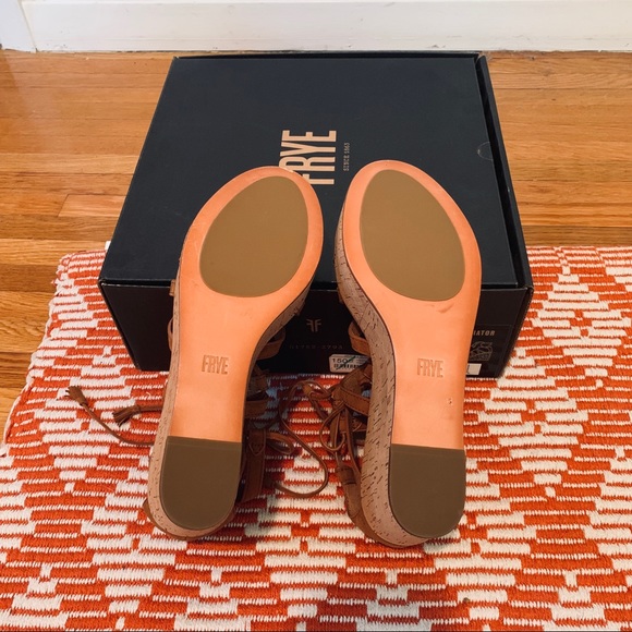 NWT Frye Women’s Heather Gladiator Wedge Sandal - Picture 5 of 8